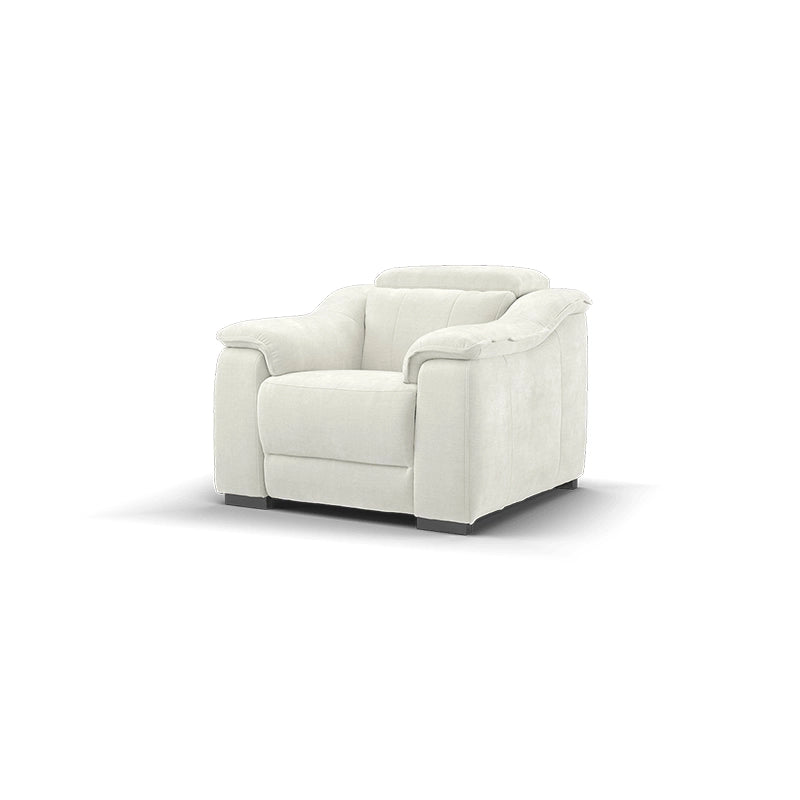  Ivory white electric recliner chair – Couch and recliner set + Custom Fabricated to Order - 1 seater