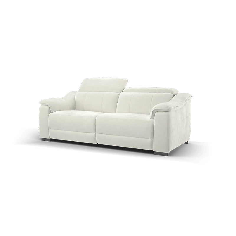 Ivory white electric recliner chair – Couch and recliner set + Custom Fabricated to Order - 2 seater