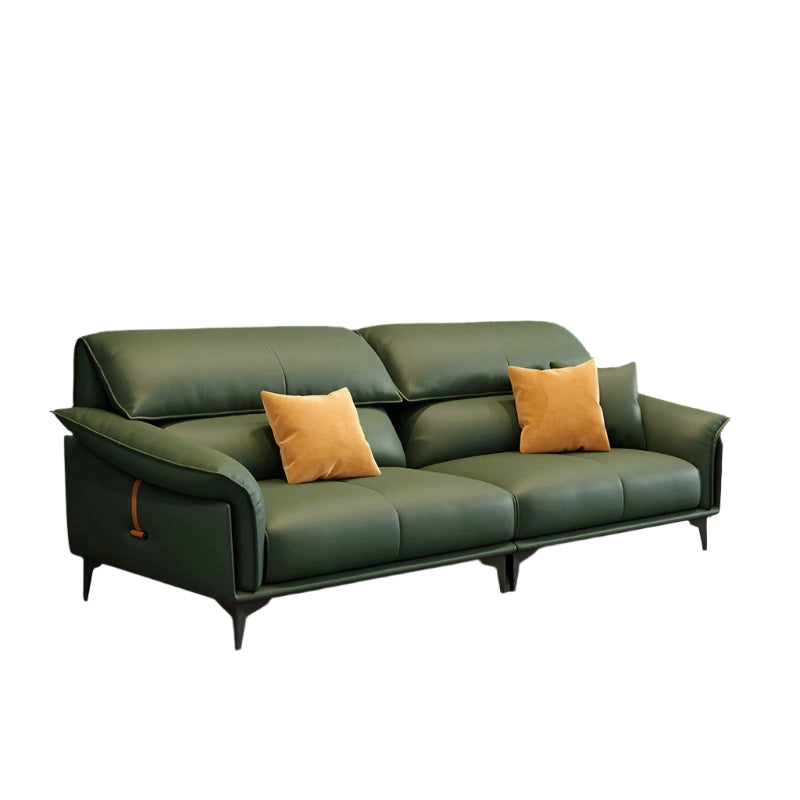 Matte black tapered legs lend a clean lift, enhancing visual balance - Green