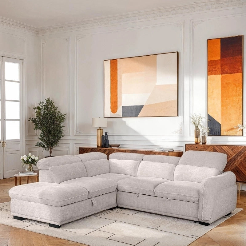 The Calypso convertible sofa blends practical engineering with modern styling, designed specifically for Indian urban homes.