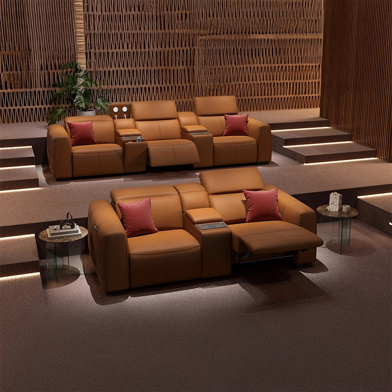 Whether you're planning a dedicated media room or upgrading your living space, this home theater recliner set is a functional and refined addition. 