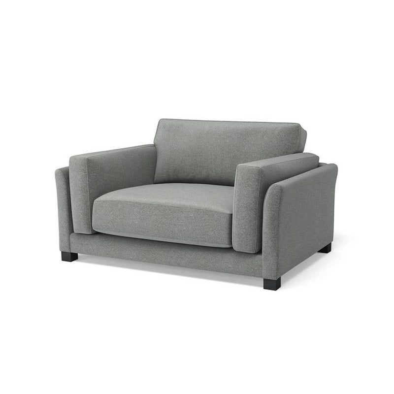Clean-lined grey designable sofa set – latest sofa design – 1 seater couch