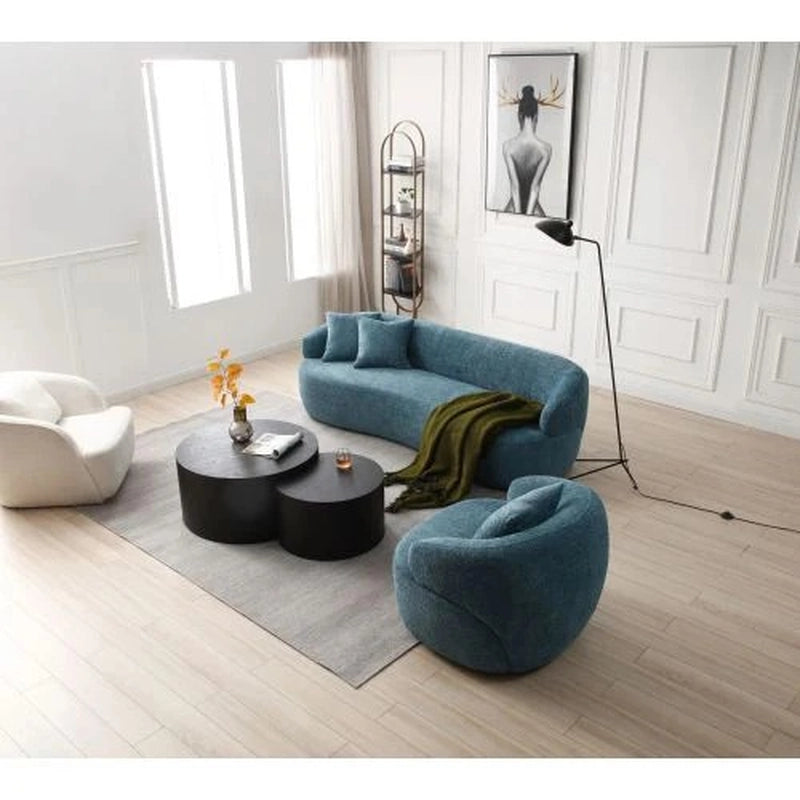 Ideal as a living room sofa set or urban studio couch, it adds sculptural charm to any décor.